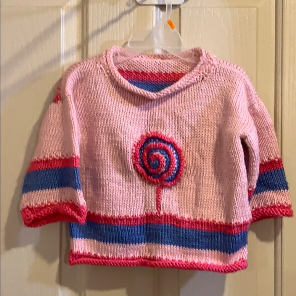 NWT Hand Knit Toddler Pullover Sweater Super Soft